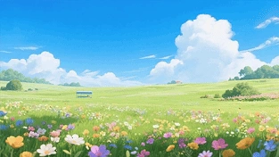 春天花园 动态壁纸 | 作者：江湖大风