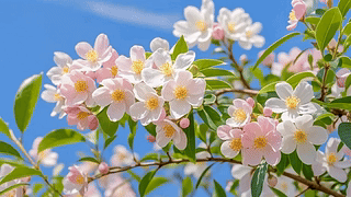 随风摇曳唯美的花花