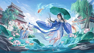 曹宪-掬水戏荷