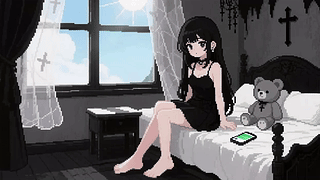 像素风少女的房间