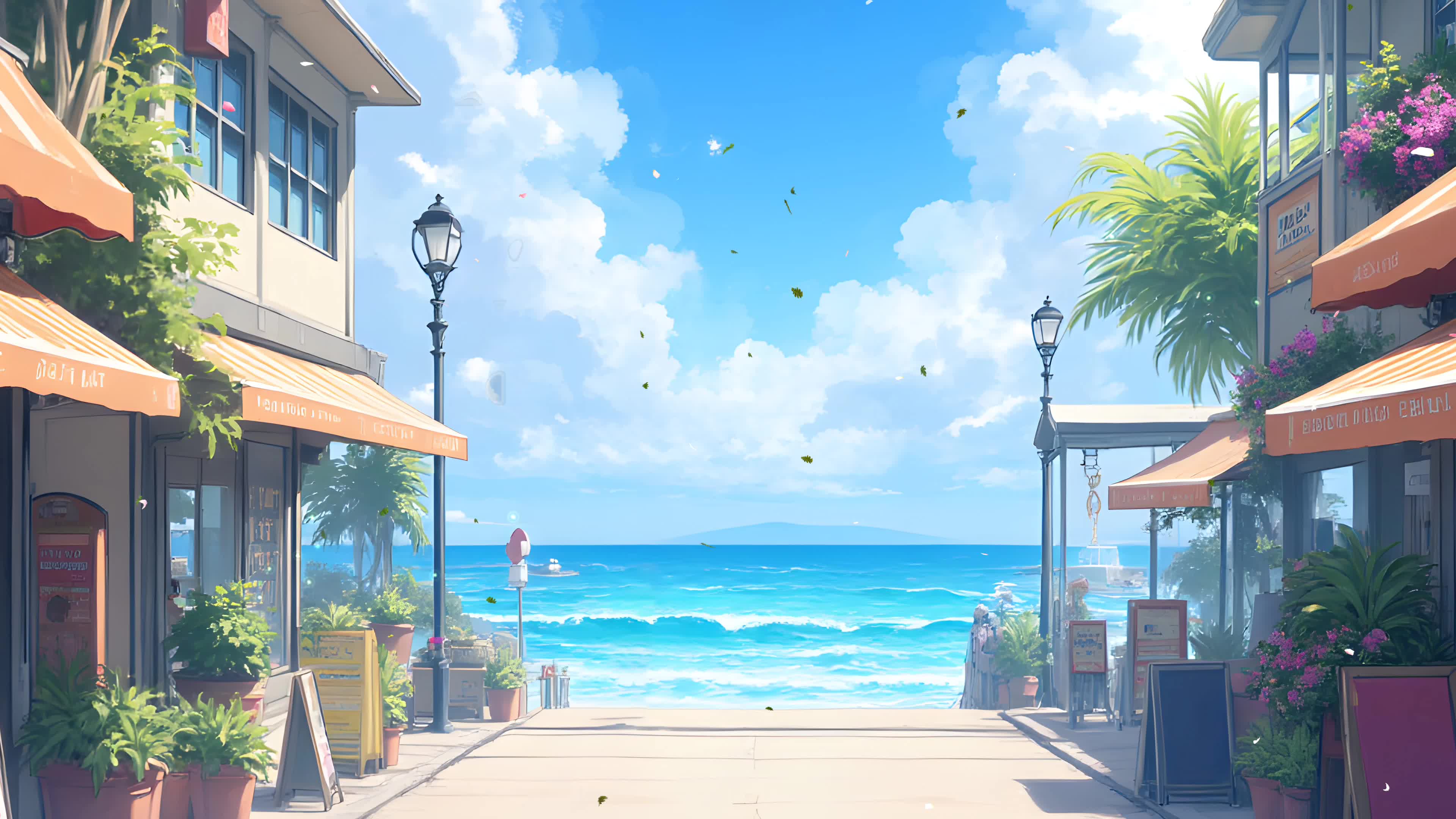 海滨小镇