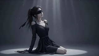 黑衣美女