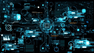 蓝色科技HUD