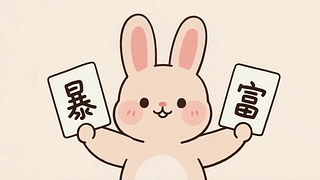 可爱的暴富兔兔