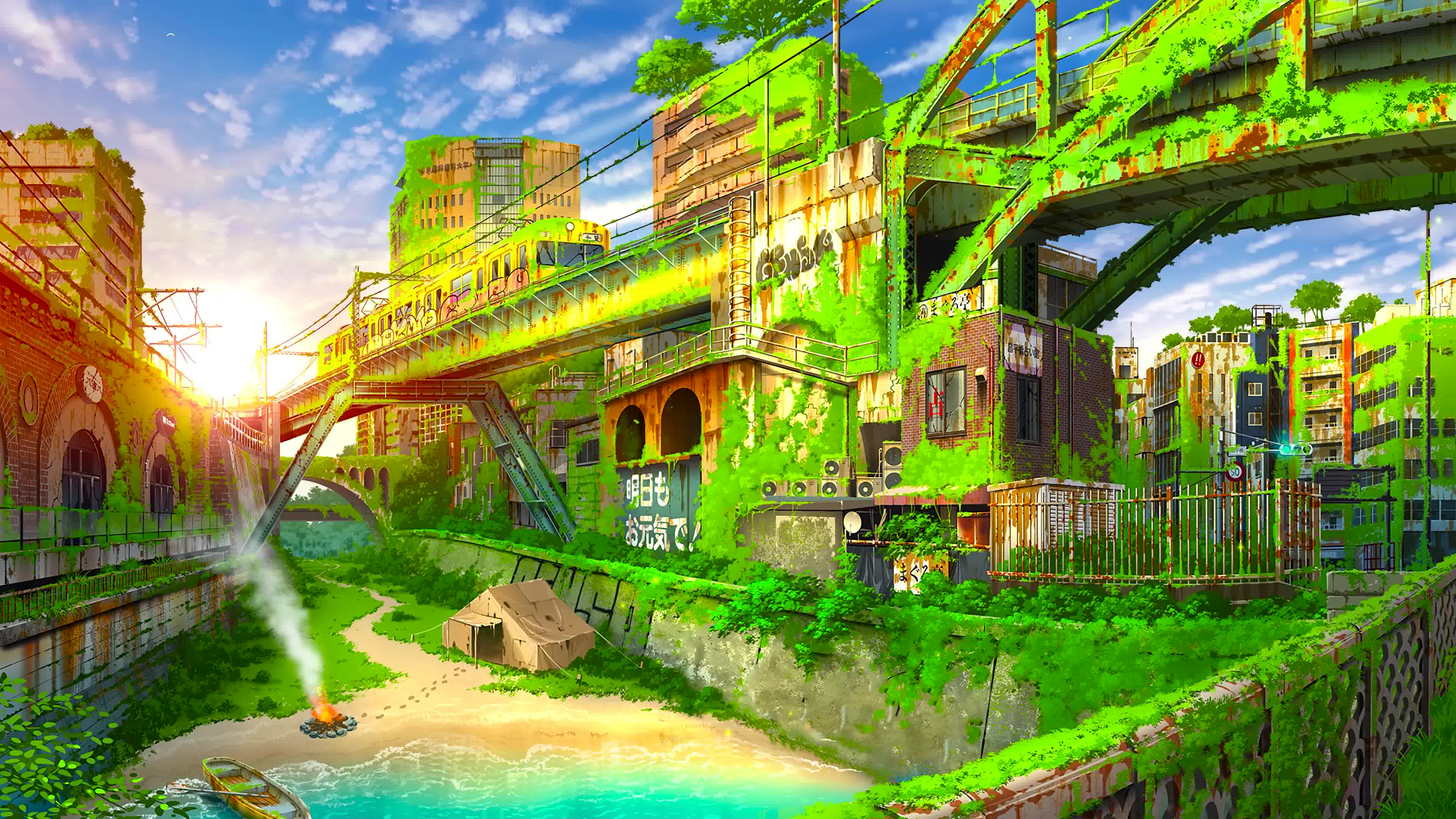废墟城市一角