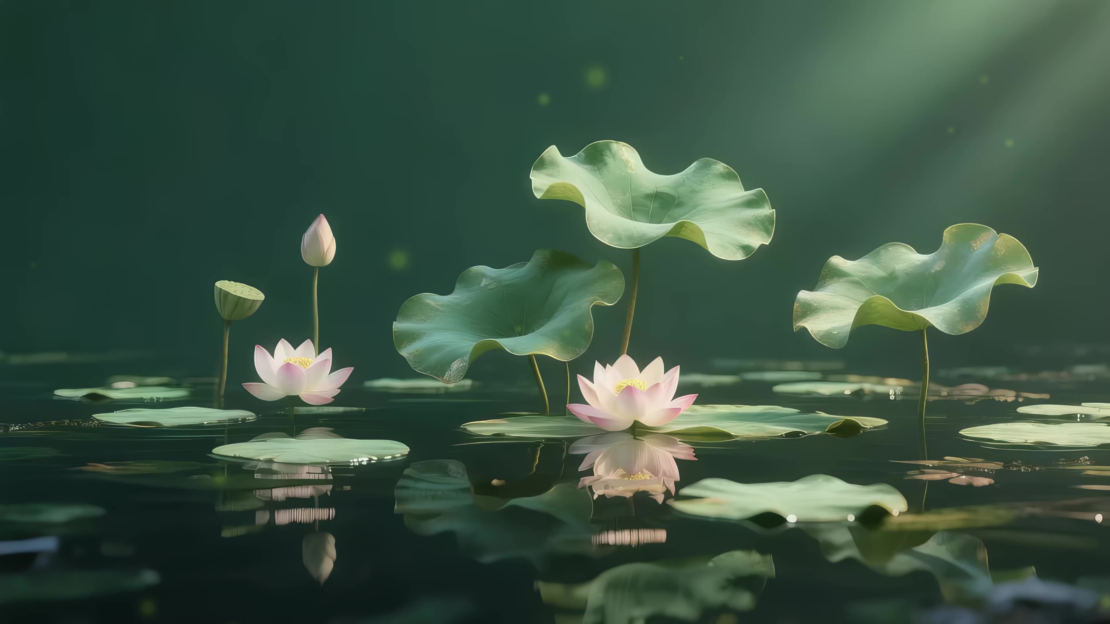 护眼荷花
