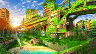 废墟城市一角