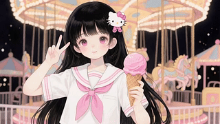 游乐园少女
