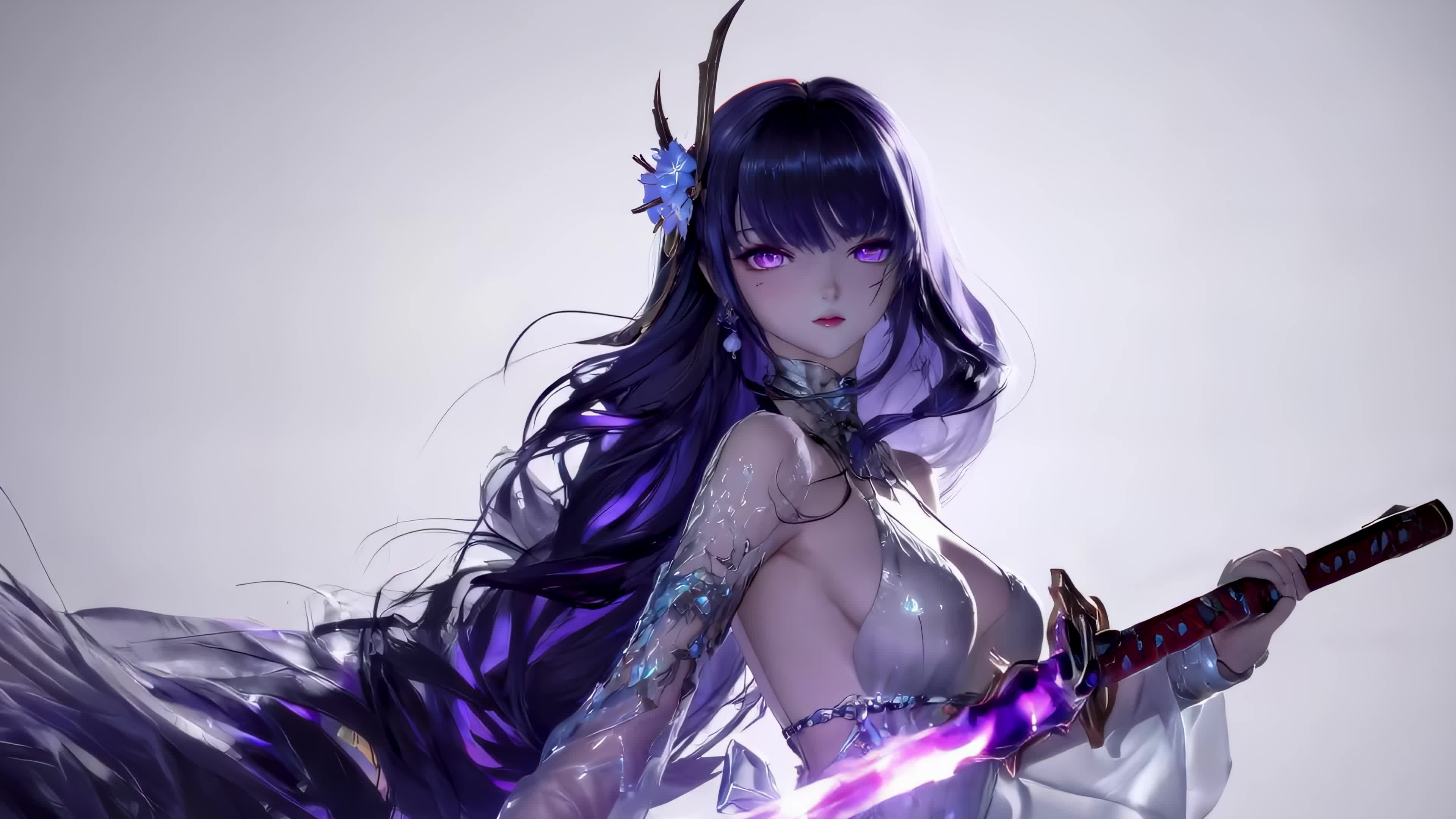 执剑紫发少女