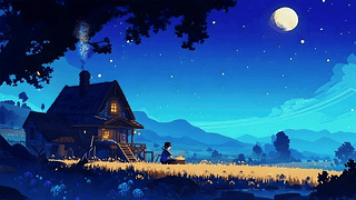 动漫场景AI夜景