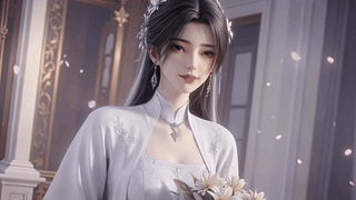 绝美古风婚纱美人