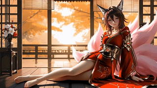大长腿狐耳少女