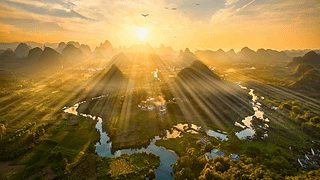 唯美山水乡村