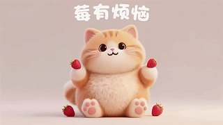 可爱猫咪莓有烦恼