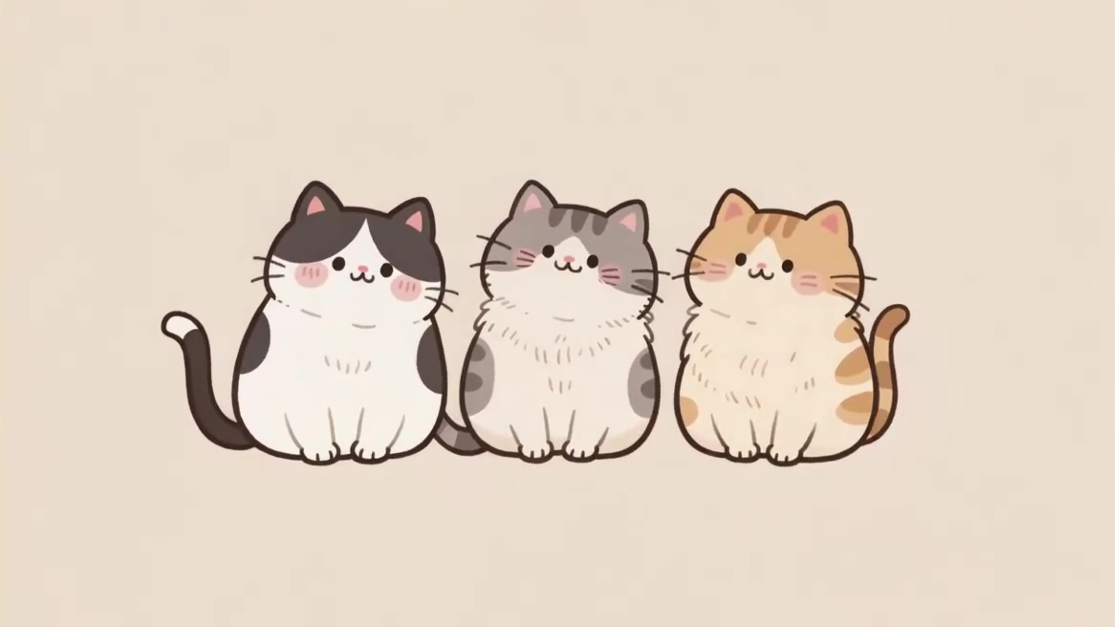 3只可爱的猫咪