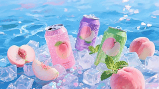 甜蜜夏日冰凉蜜桃