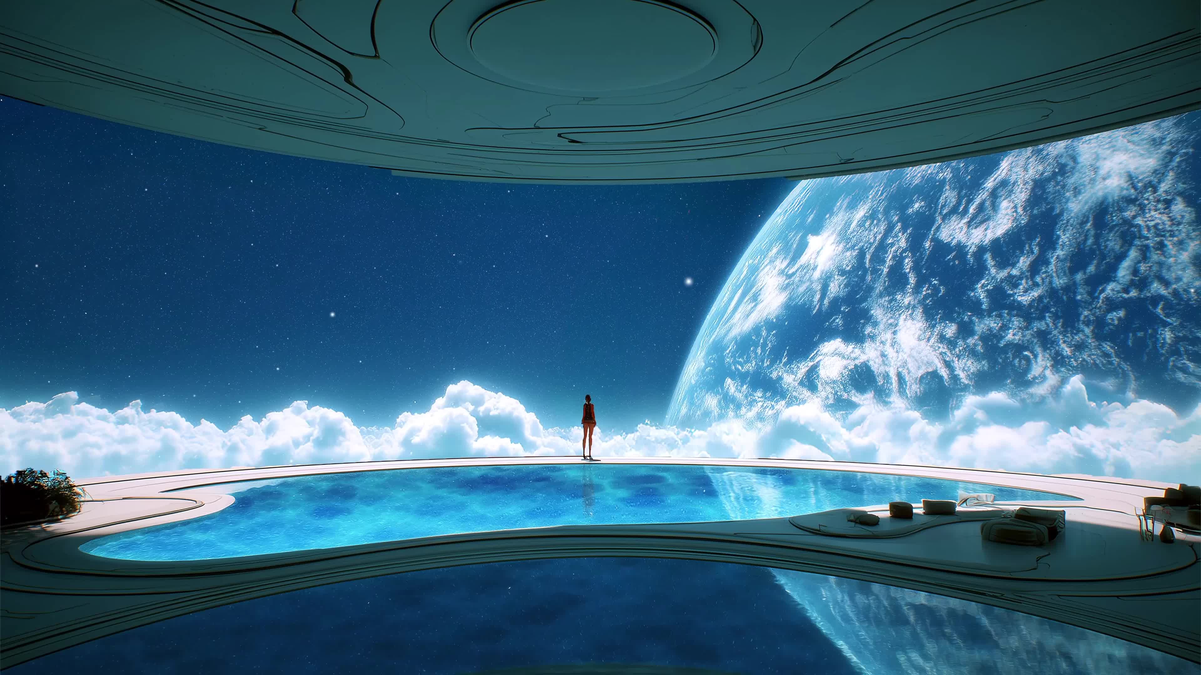 科幻星球船舱