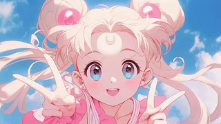 比耶的动漫美少女