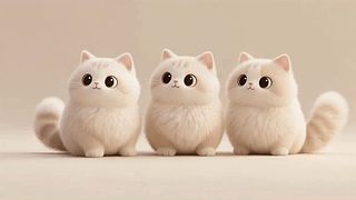 3只可爱的猫咪