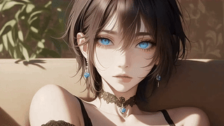 短发少女插画
