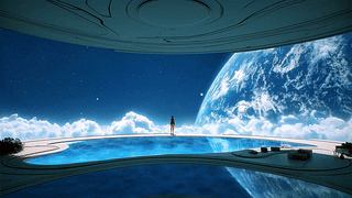科幻星球船舱