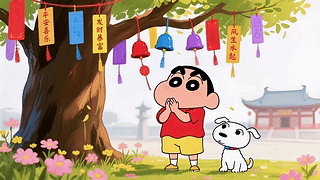 祈愿树下蜡笔小新