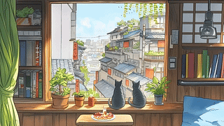 治愈窗边小猫