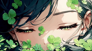 幸运草动漫少女