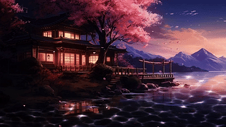 暮樱水榭