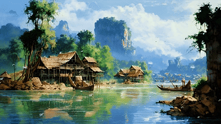 烟水溪村