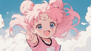比耶的动漫插画美少女