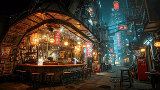 未来城市街巷
