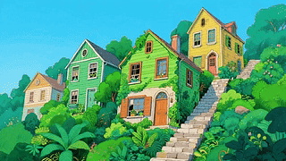 唯美的房屋风景