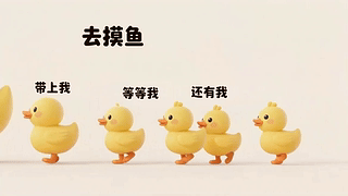 组队摸鱼小黄鸭