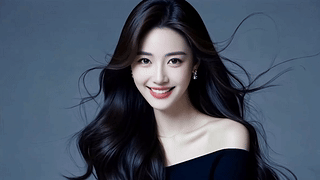 长发飘逸气质美女