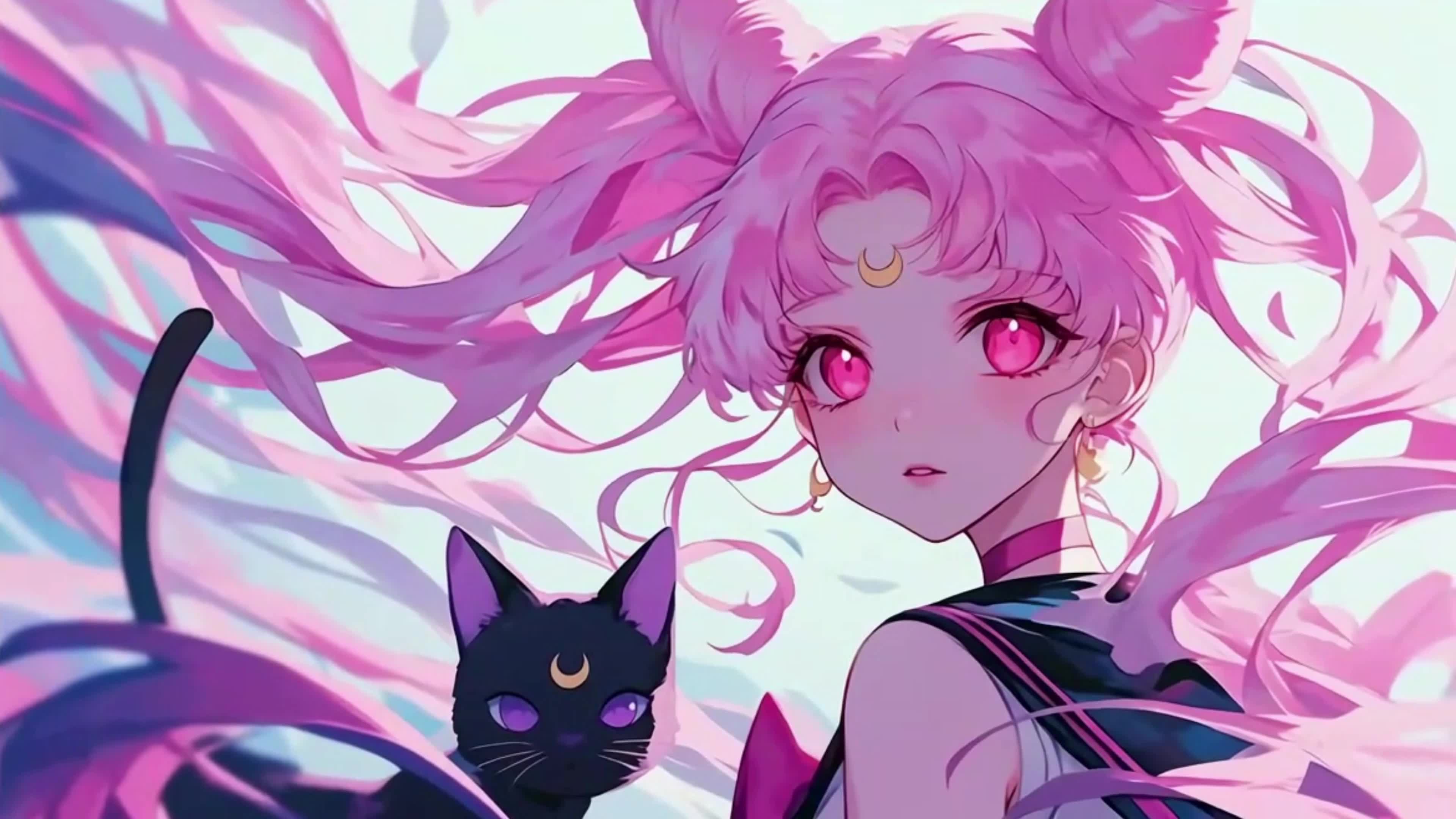 少女和黑猫