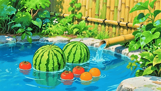 清新治愈夏日水果池