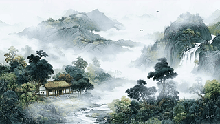 山舍溪云