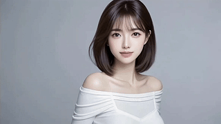 短发美女