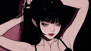 心动狙击挽发少女