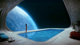 科幻太空船舱