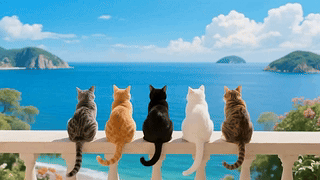 海边的猫咪