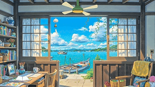 治愈温馨海边小屋