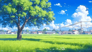 晴日乡景