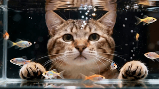 猫咪和小鱼