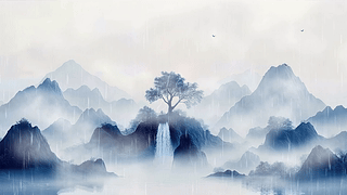 墨色青岚