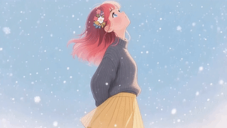 雪与女孩啊