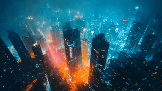 雨夜科幻城市之巅