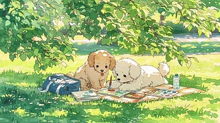 树下画春