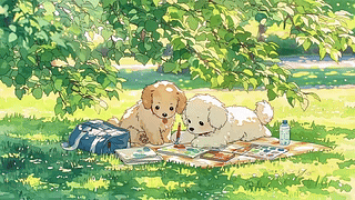 树下画春